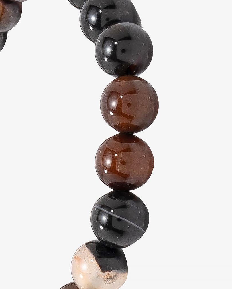 Agate brown stone bracelet BRA090BN