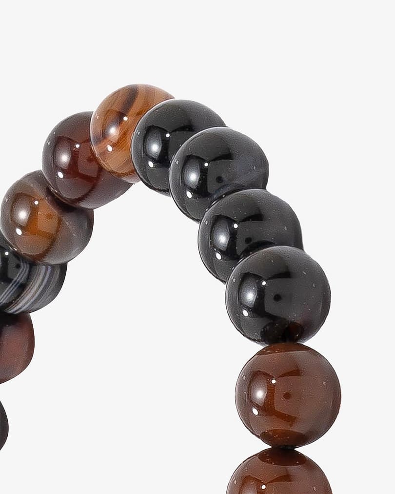 Agate brown stone bracelet BRA090BN