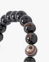 Black agate stone bracelet BRA091BK