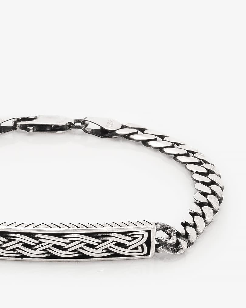 Hand bracelet silver for a man BRA760SV