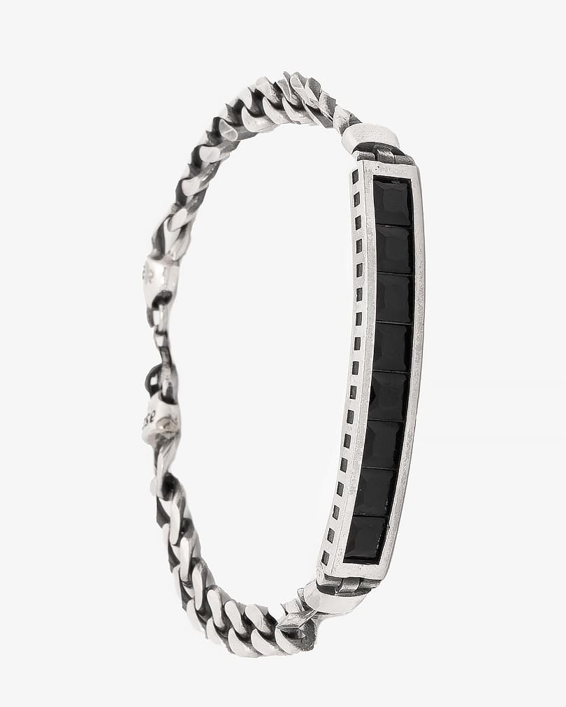 سوار معصم فضة 925 مزين بحجر اونكس