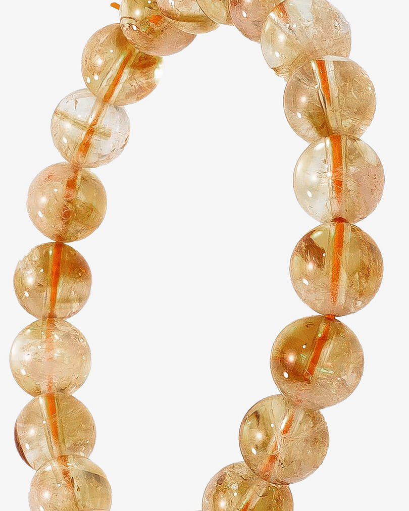 سوار معصم حجر السترين العسلي طبيعي درجة أولى