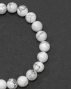 Howlite stone hand bracelet BRA106WH