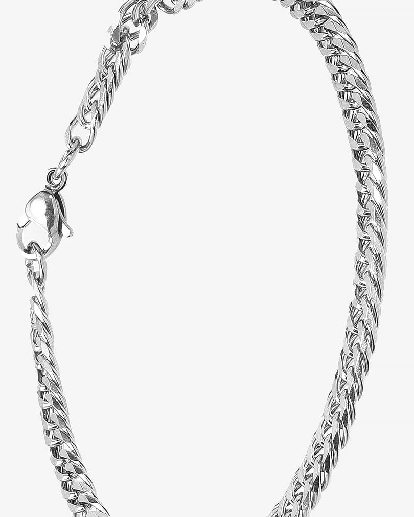 stainless steel hand bracelet BRA111SV