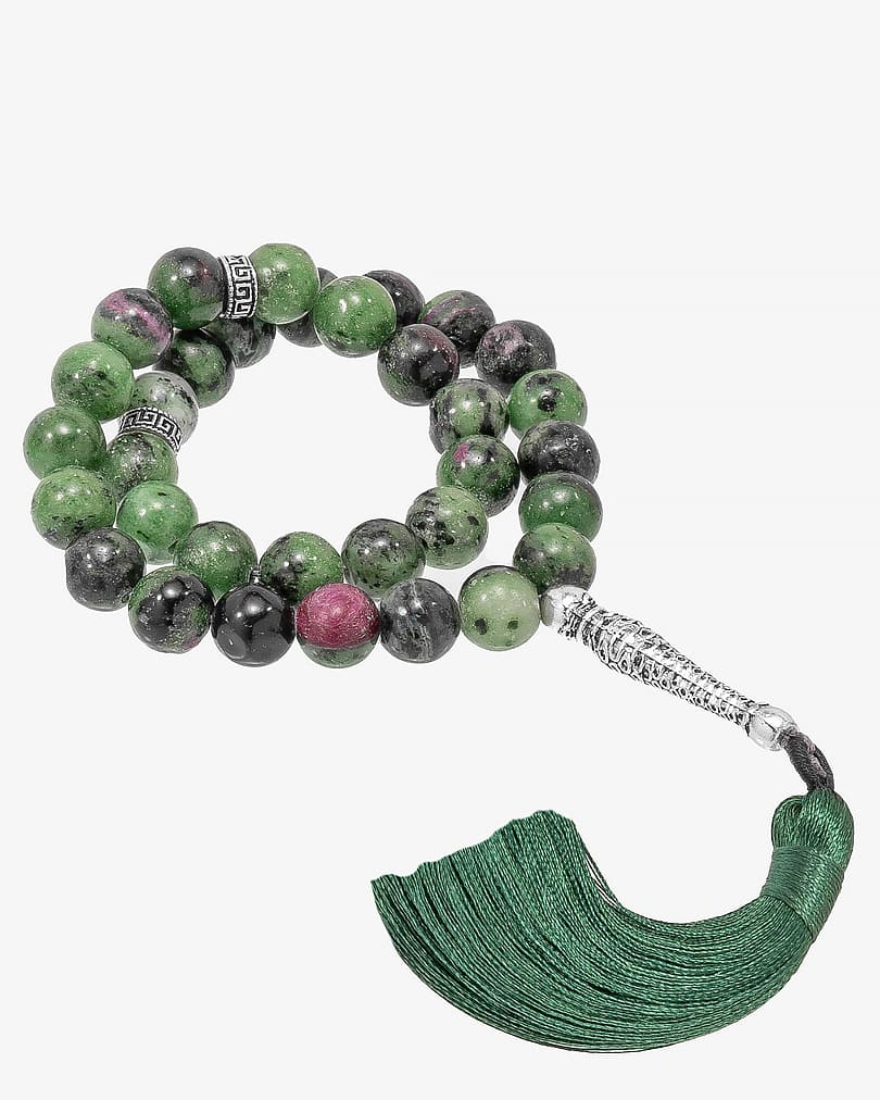 سبحة بحجر كريم روبي زوسيت