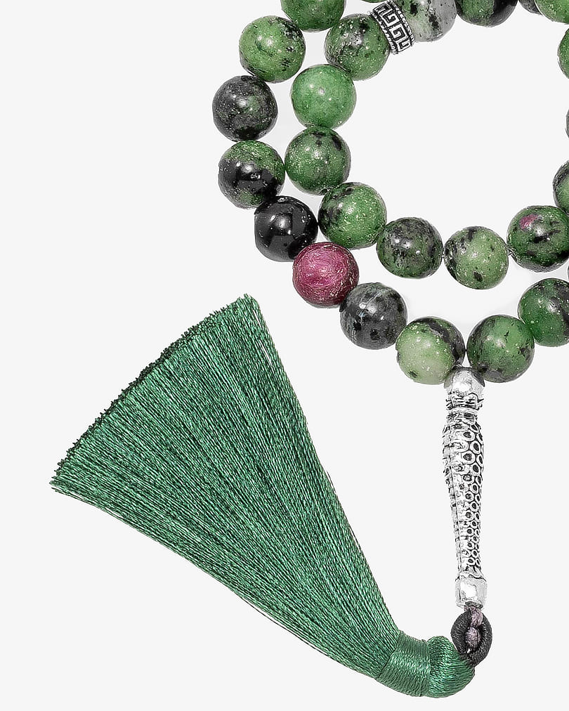 سبحة بحجر كريم روبي زوسيت