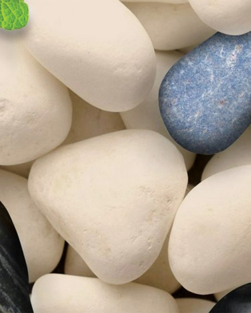 سبحة حجر النهر بلون بيج