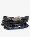 Set of 4 stylish men's bracelets