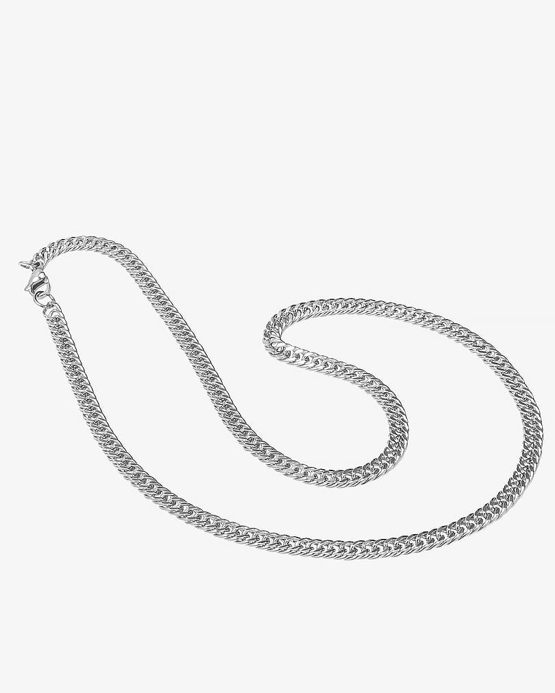 Men stainlees steel necklace NEC403SV