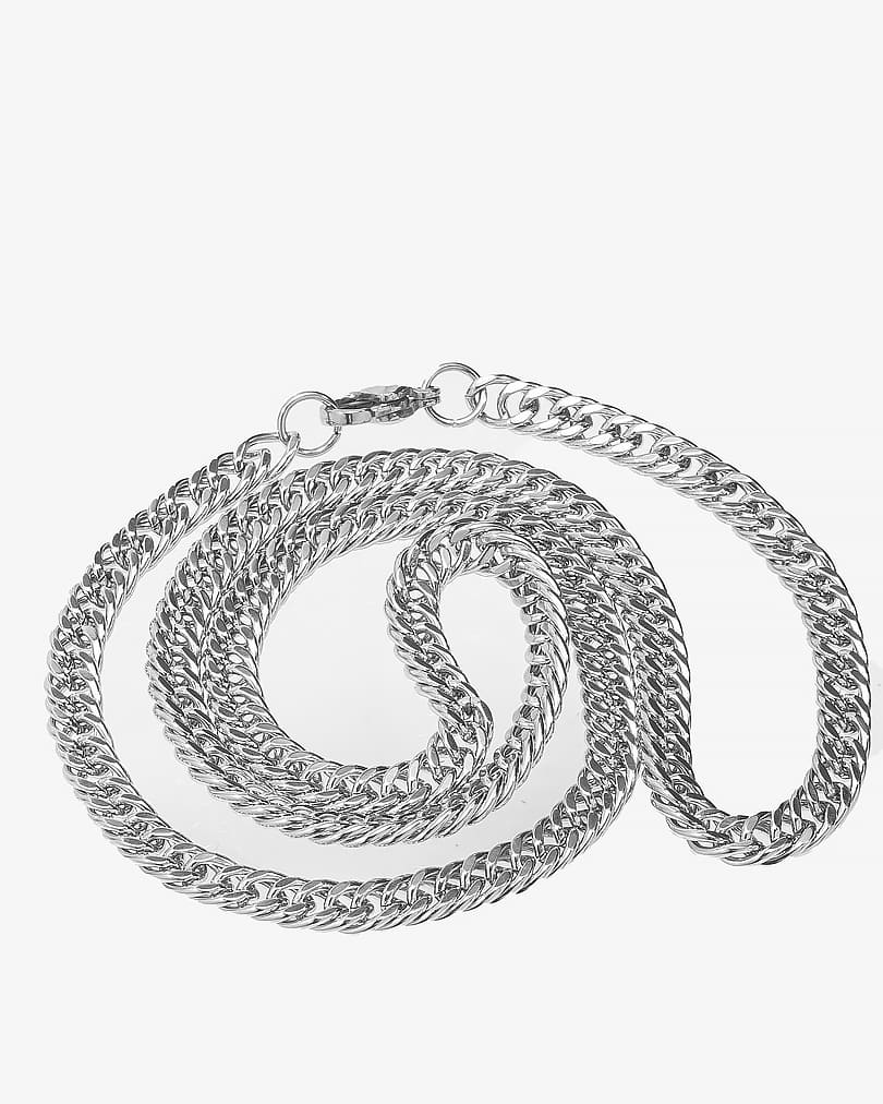 Men stainlees steel necklace NEC403SV