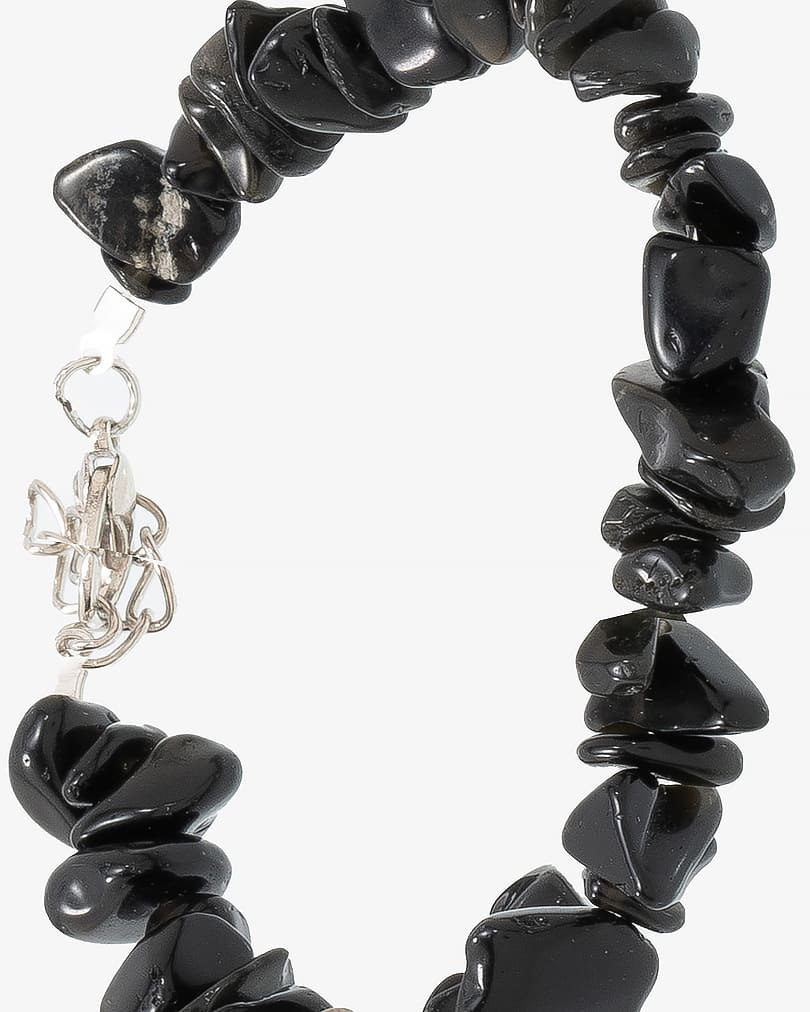 سوار معصم نسائي زجاج بركاني طبيعي أنيق