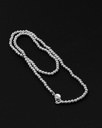 Men stainlees steel necklace NEC412SV