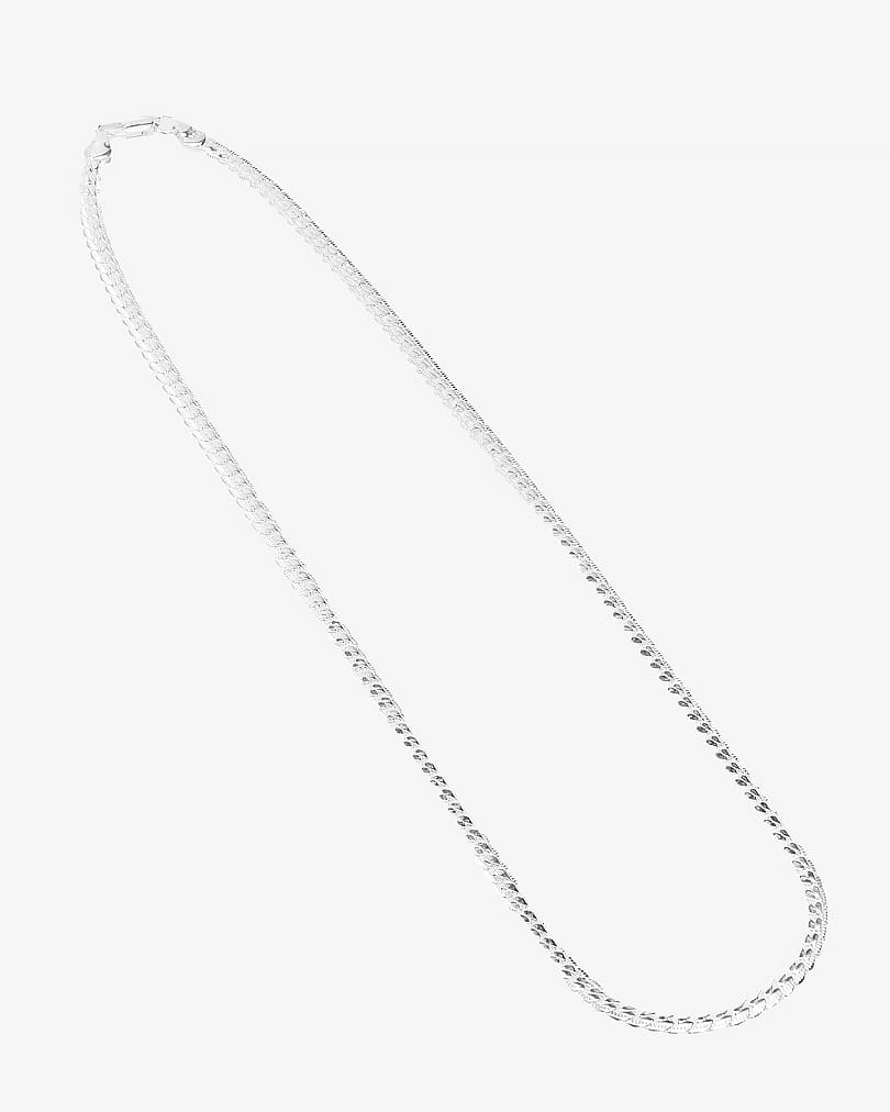 Men stainlees steel necklace NEC413SV