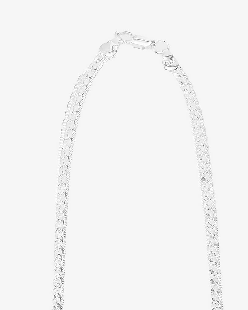 Men stainlees steel necklace NEC413SV