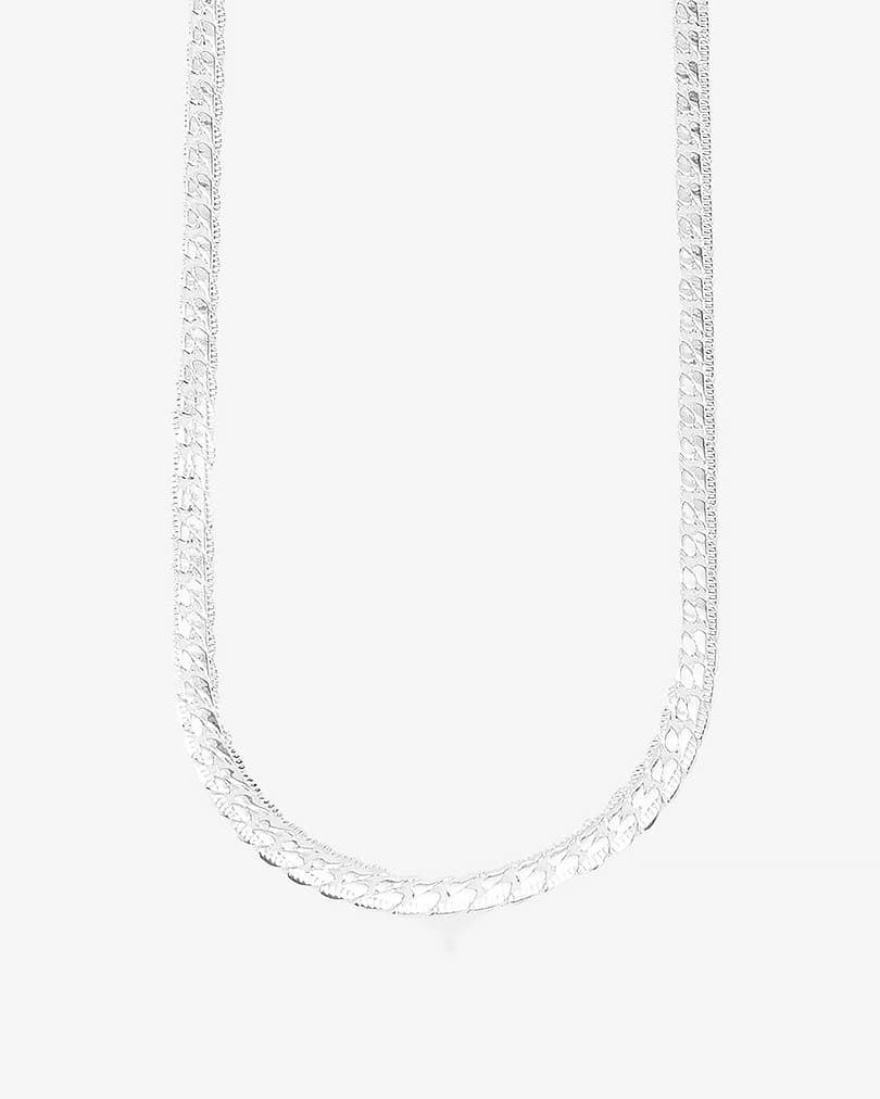 Men stainlees steel necklace NEC413SV