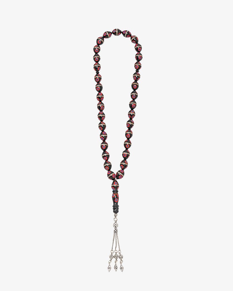 Cook wood rosary silver ROS5145MC
