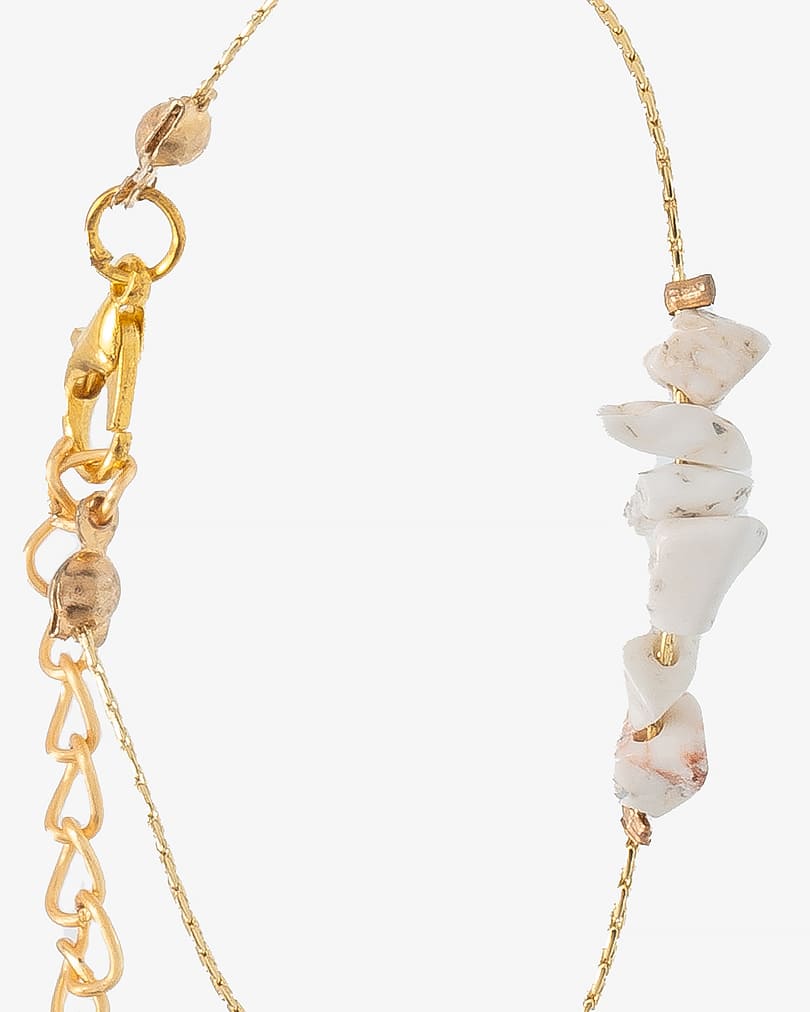 Howlite Stone womens bracelet BRA024WH