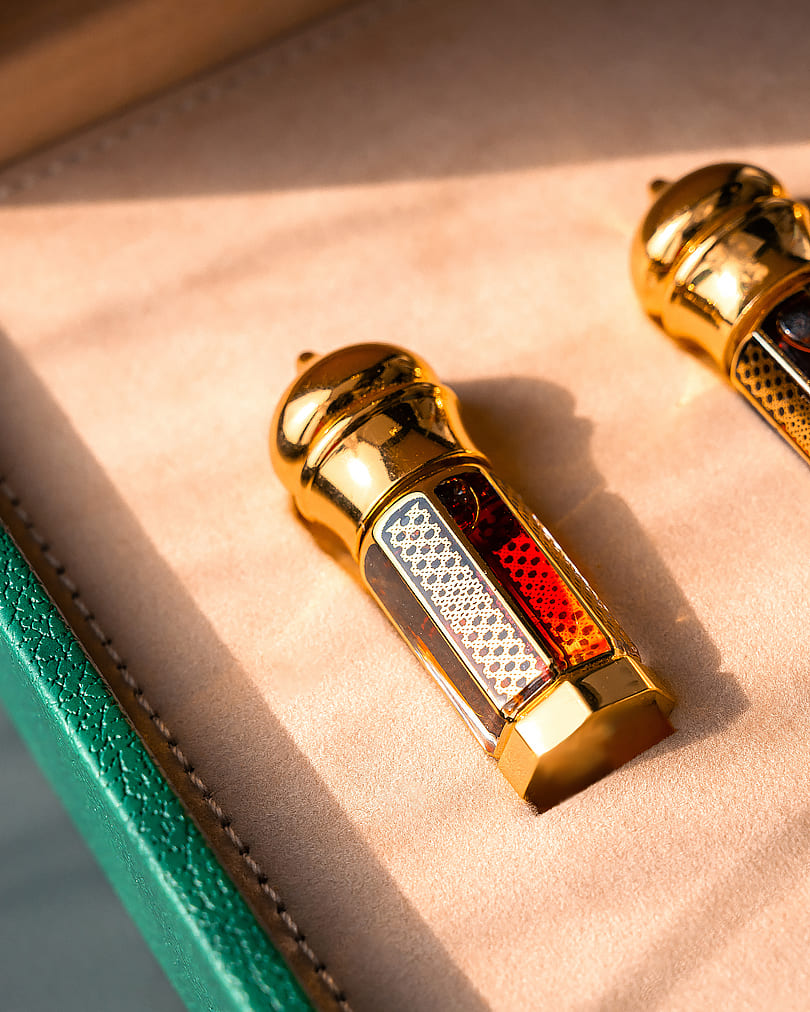 طقم دهن عود ربع تولة