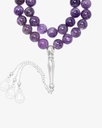 Amethyst Silver Rosary ROS384PR