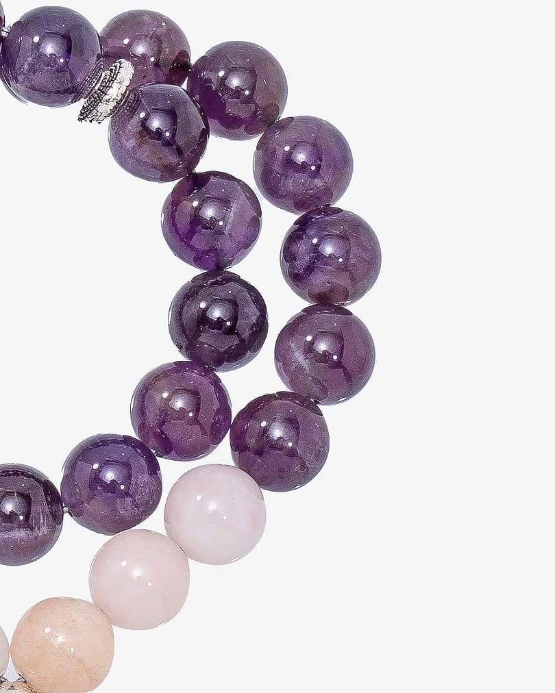 Amethyst and Rose Quartz Rosary ROS385MC