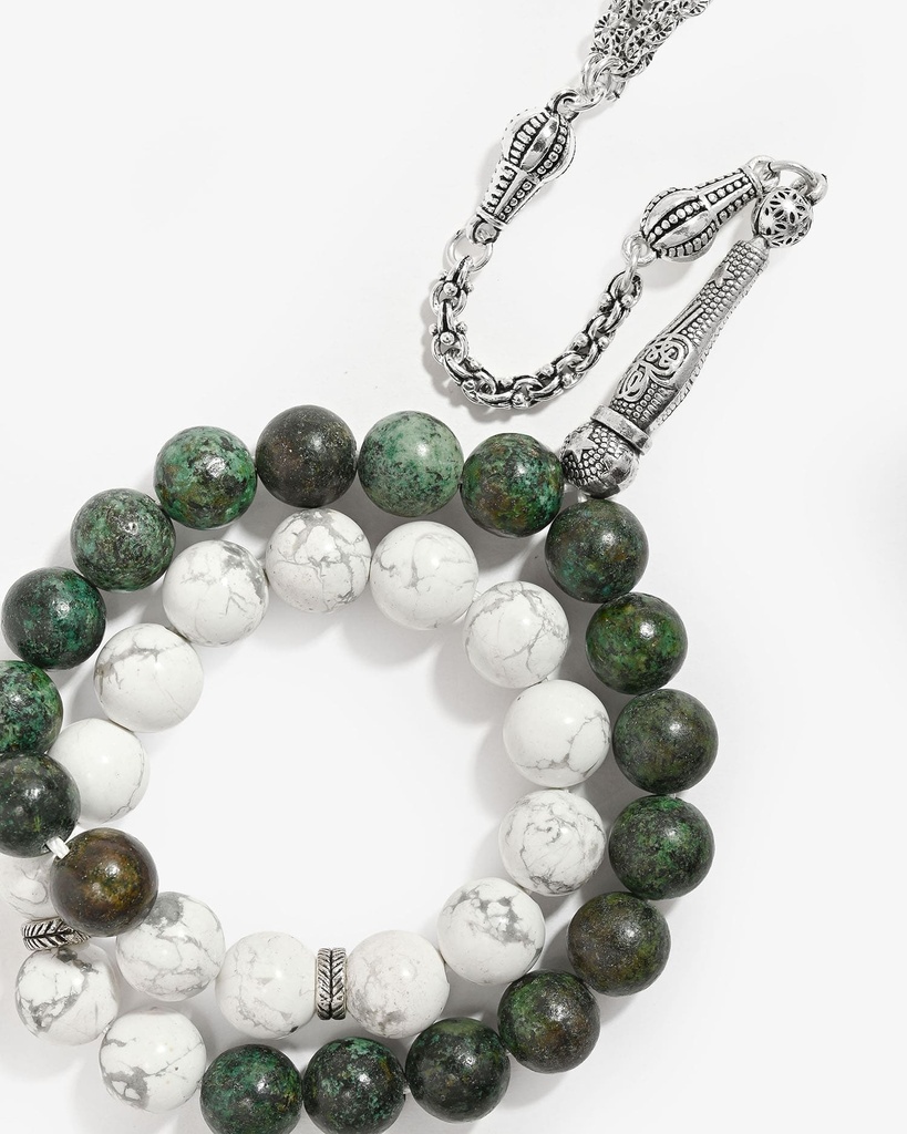 African turquoise & Howlite rosary ROS3017MC