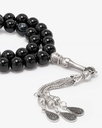 Veined agate rosary ROS883BK