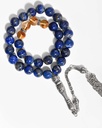  Rosary lapis lazuli & citrine stone ROS3039BL