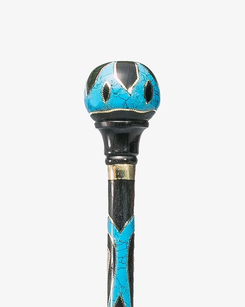 عصا عكاز فاخر مرصع شبيه الفيروز