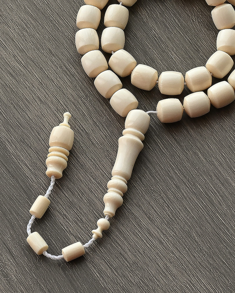 IVORY WHITE ROSARY ROS5221WH