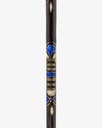 Ibanus crutch stick decorated with lapis lazuli and natural shell