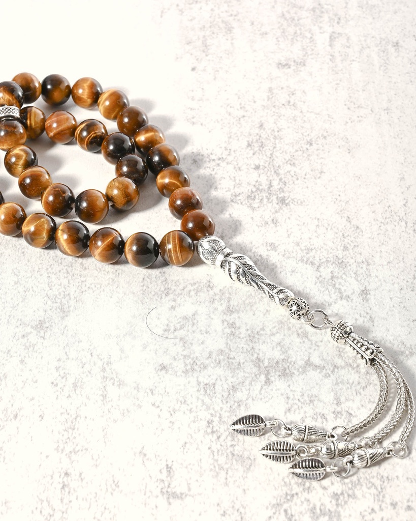 سبحة عين النمر عسلي انيقة ROS8017BN