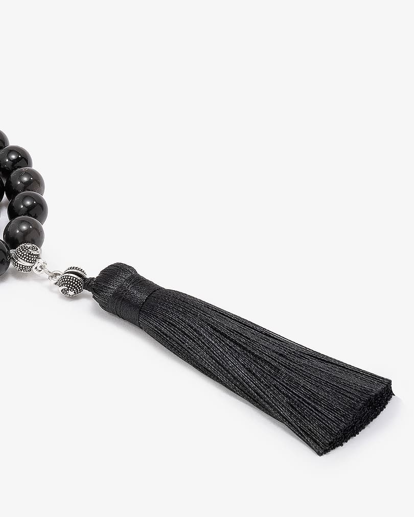 Obsidian gray & black Rosary ROS8018GY