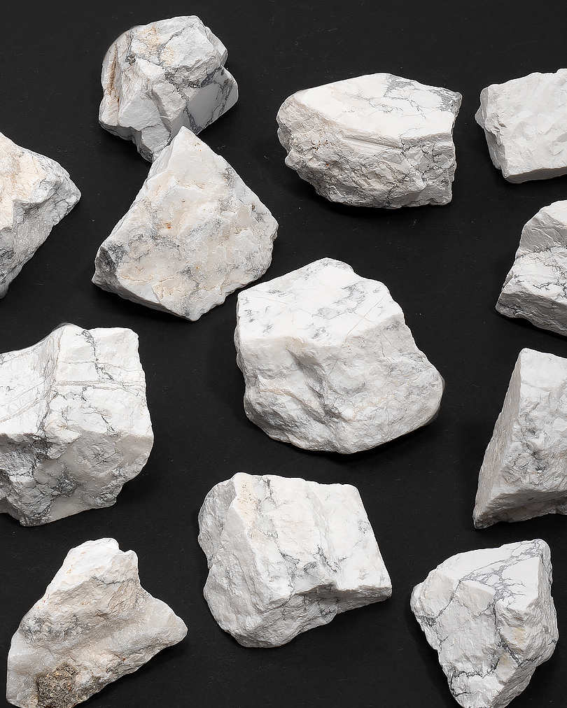 حجر هولايت ابيض طبيعي خام