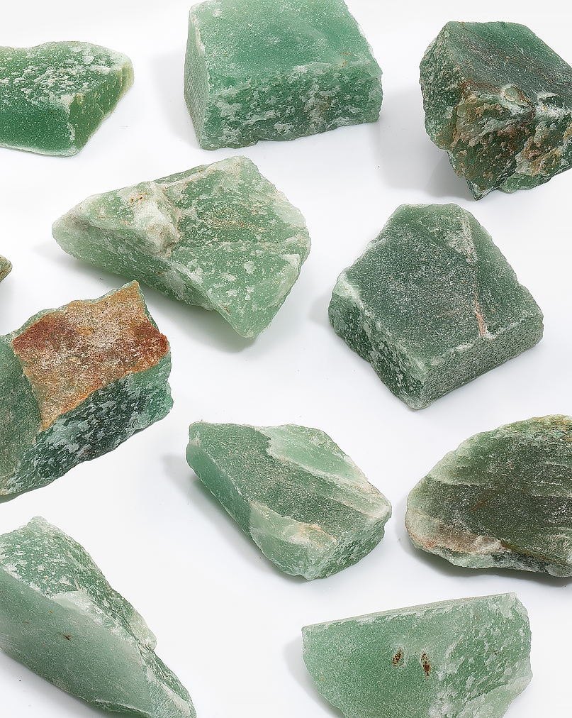 حجر أفينتورين أخضر طبيعي خام فاخر