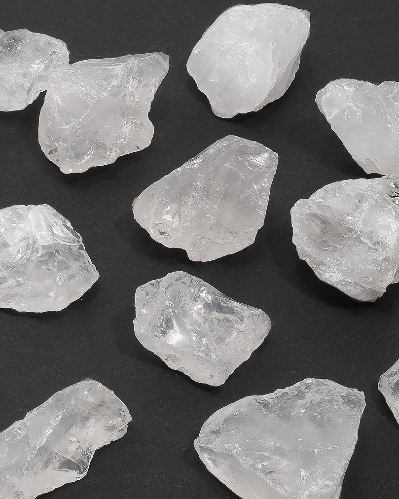 حجر كلير كوارتز طبيعي خام