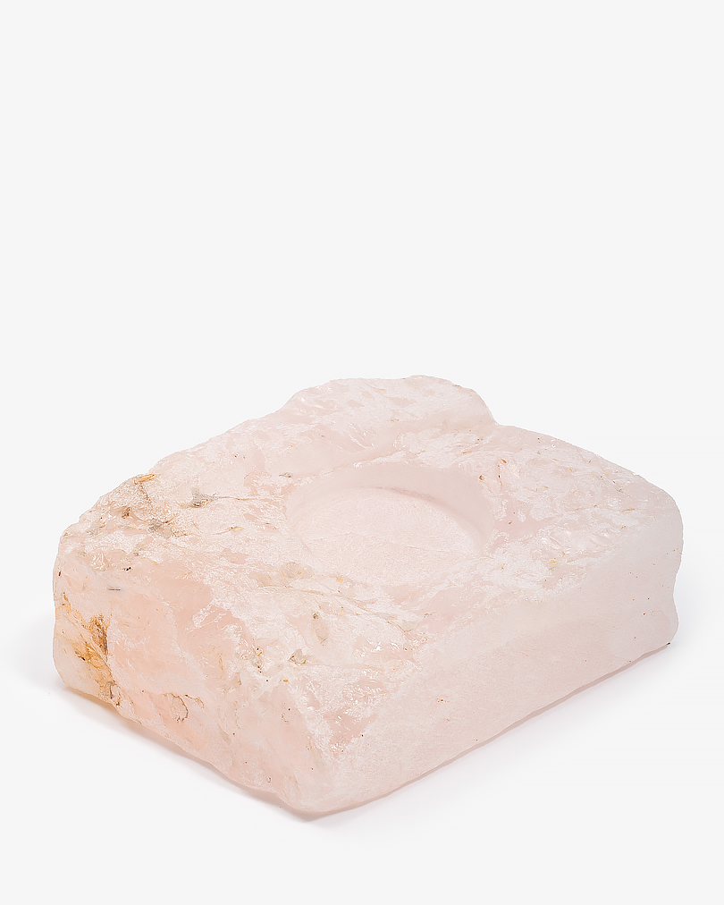 Rose Quartz candlestick Stone ACC024PK