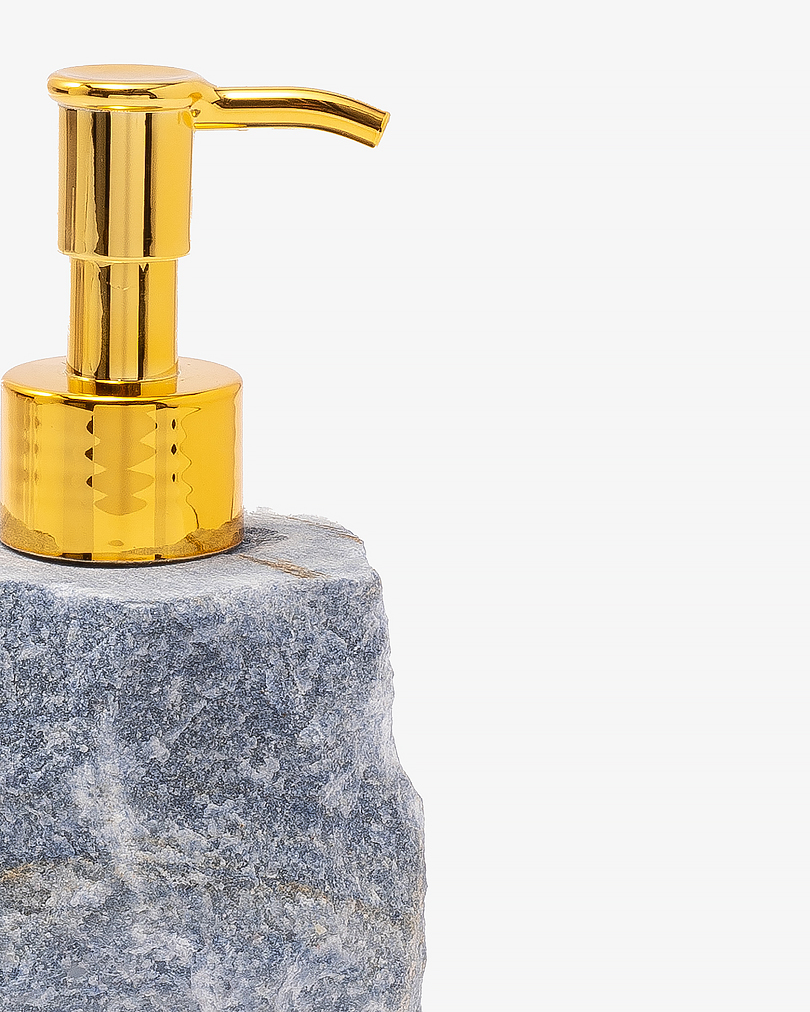 Blue Quartz Stone Lotion Dispenser ACC045BL