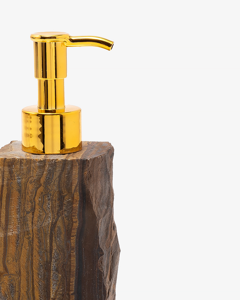 Tiger Eye Stone Lotion Dispenser ACC046BN