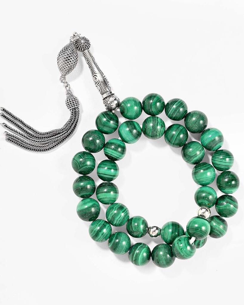 SILVER ROASRY MALAKIT STONE ROS3077GN