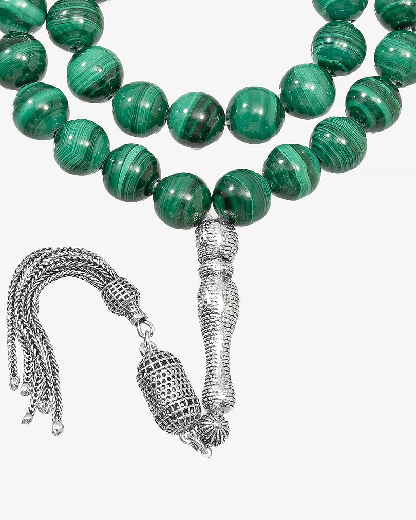 SILVER ROASRY MALAKIT STONE