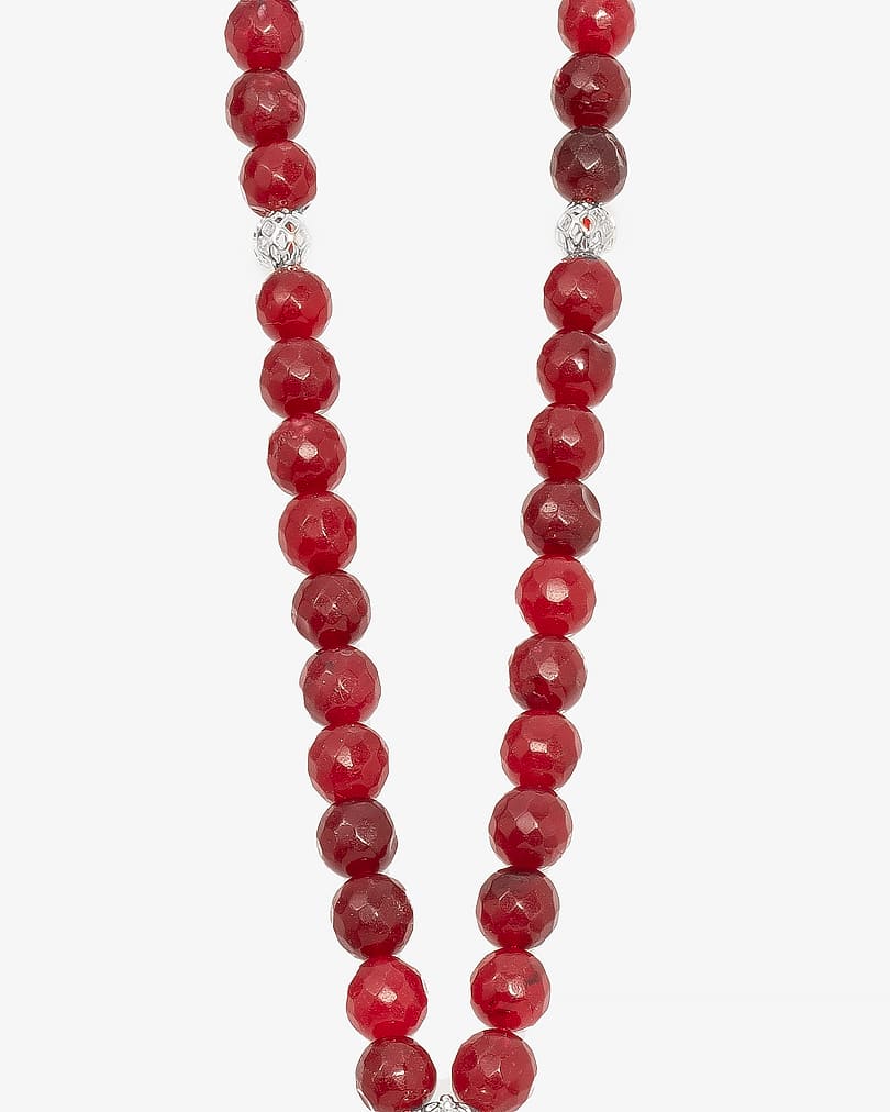 Elegant blood agate rosary