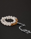 Jade whaite and citrine rosary ROS3080WH