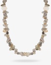 Women's necklace with gray labradorite stone WNEC082GY
