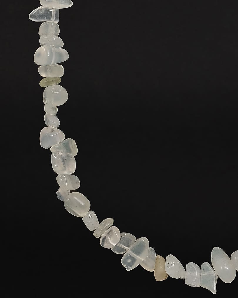 Women's necklace with apple aventurine stone WNEC085GN