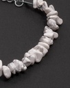 Buffalo stone bracelet (howlite) WBRA109WH