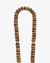 Silver Rosary Tiger's Eye Stone 99 Beads 
