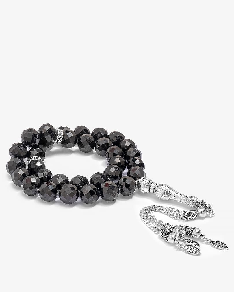 Black onyx stone rosary ROS3098BK