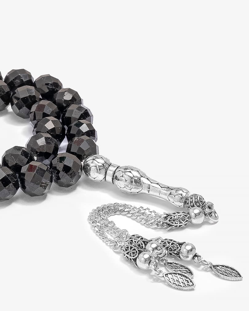 Black onyx stone rosary ROS3098BK