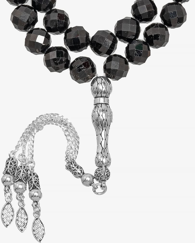 Black onyx stone rosary ROS3098BK