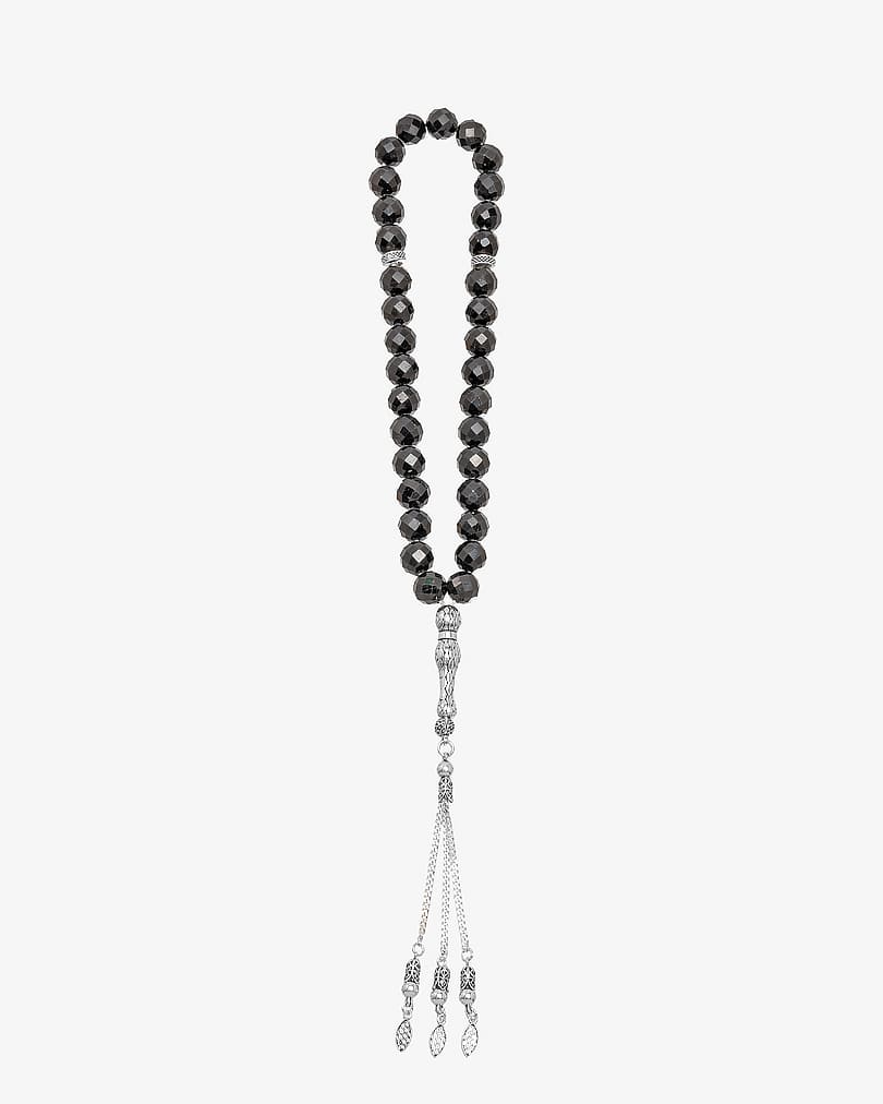 Black onyx stone rosary ROS3098BK